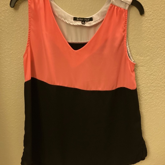 Sweet Rain Tops - Color block top